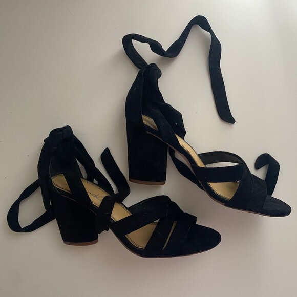 Splendid Fergie Heel in black suede, size 8 - Picture 3 of 6